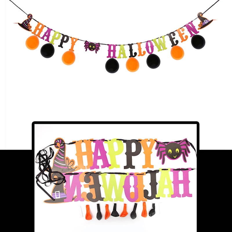 1X Kid Funny Banner Paper Garland Party Flag Hanging Decorations Halloween Decor | Дом и сад