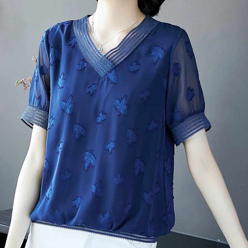 Женские топы shintimes женская одежда больших размеров шифоновая блузка