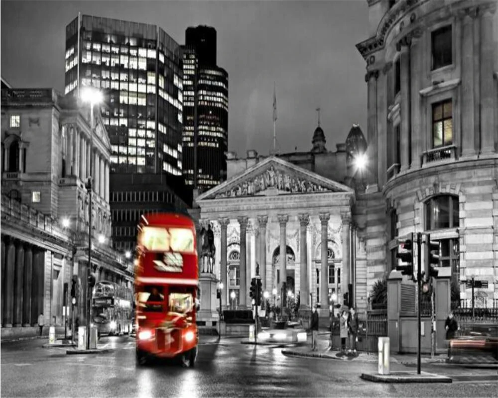 Настенная бумага для домашнего декора на заказ винтажная Лондонский уличный