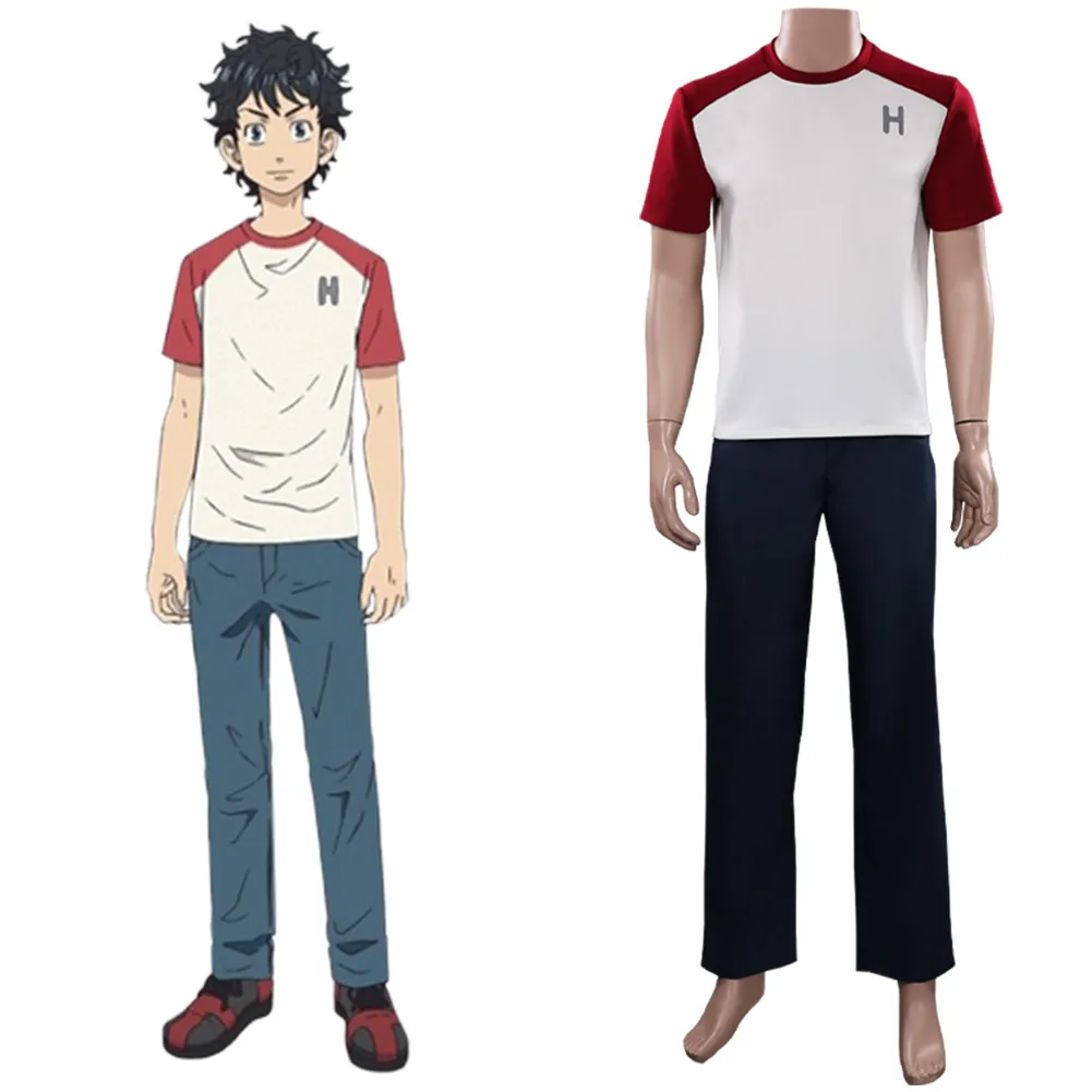 

Tokyo Revengers-Takemichi Hanagaki Cosplay Costume Halloween Carnival Suit