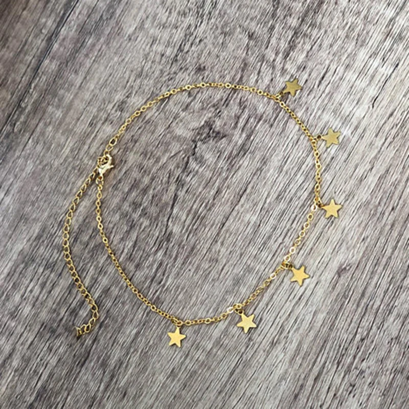 Модные ювелирные изделия 7 ожерелье со звездами ручная работа колье для женщин