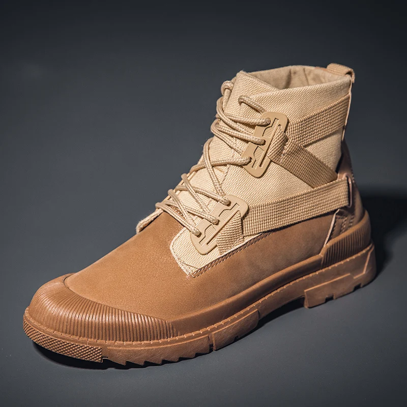 

Мужские парусиновые туфли, повседневные Нескользящие, из натуральной кожи, черные, зимняя обувь