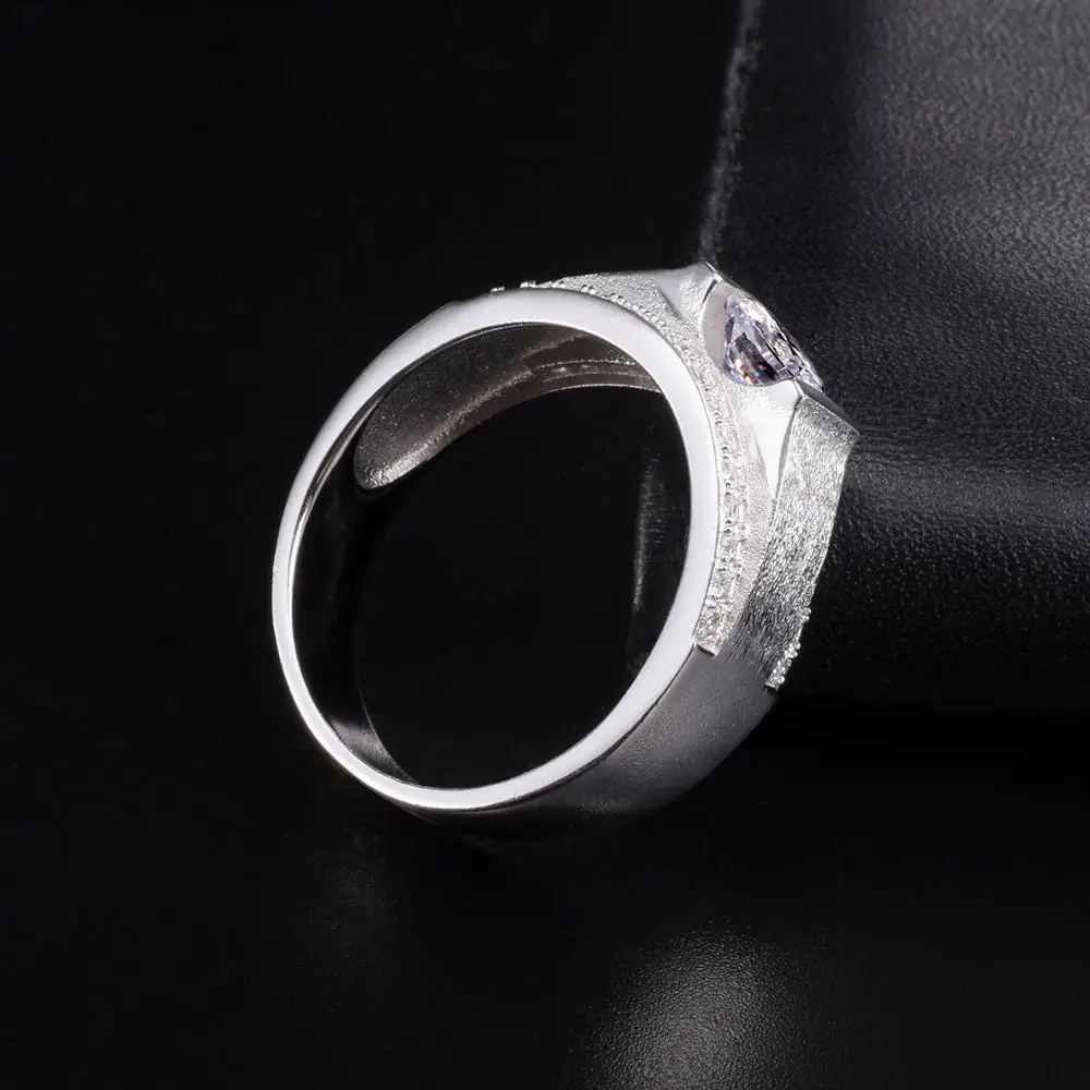 Для мужчин из натуральной кожи однотонные 925 пробы серебро с нашивкой в виде