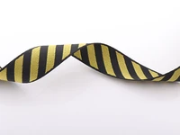 black and yellow webbing ribbon belt strap 25mm fabric webbing collar strap handbag ribbon strap nylon stripe ribbon tote strap