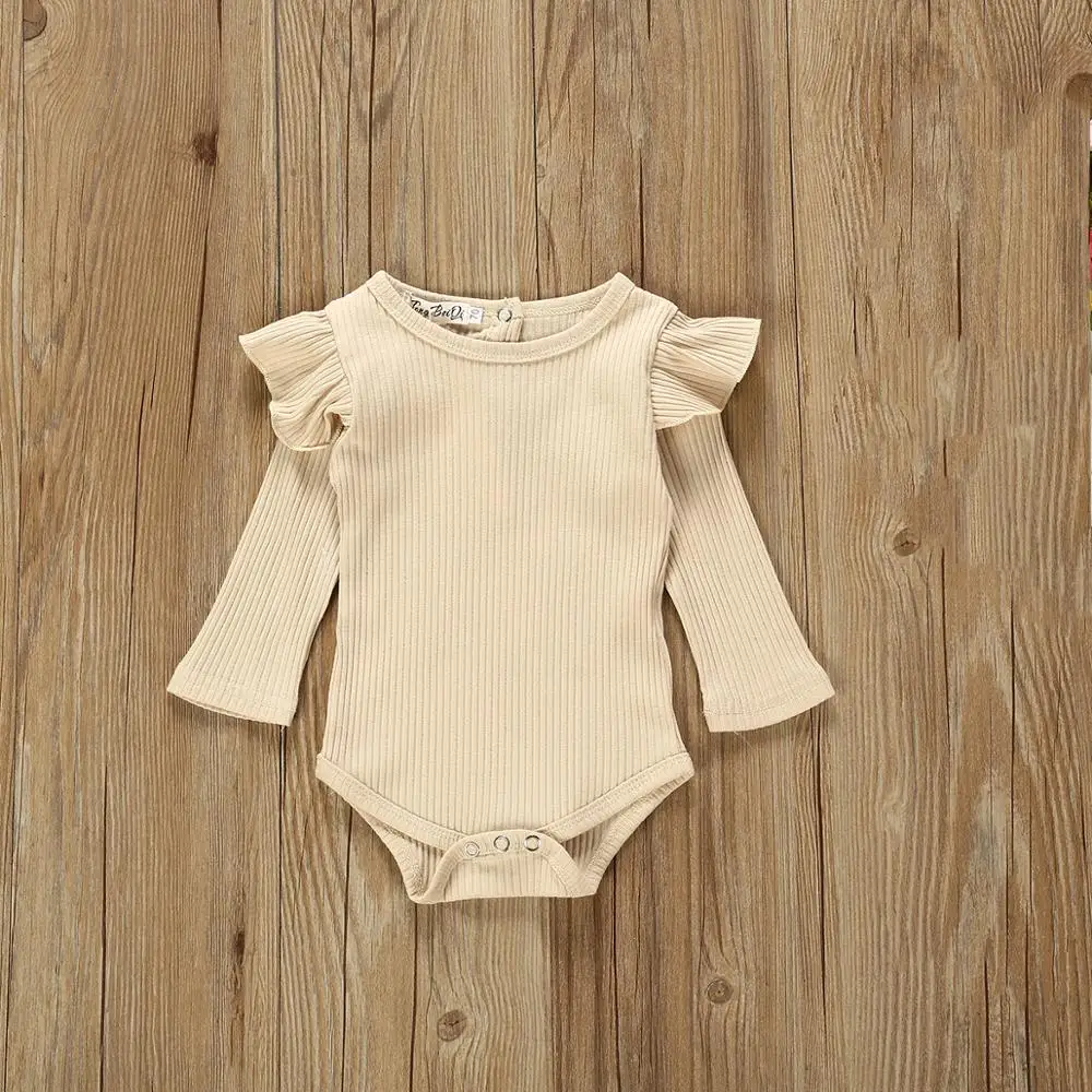 Одежда для маленьких девочек осенне весенний розовый Детский комбинезон с