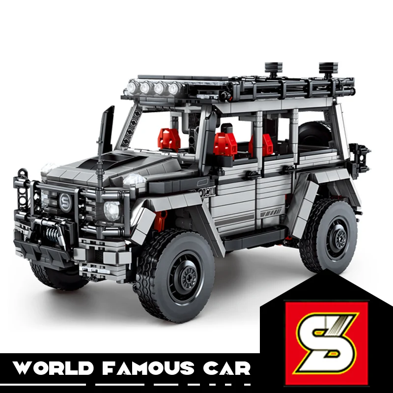 

SY BLOCK World Sports Car Bricks Model DIY Blocks Toys For Boys Racing Cars Children Gift Vehicle Benz G Speed Racers SUV