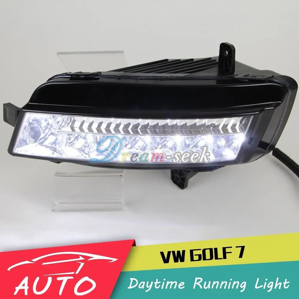DRL для Volkswagen Golf 7 MK7 2013 + водить автомобиль дневного света Водонепроницаемый