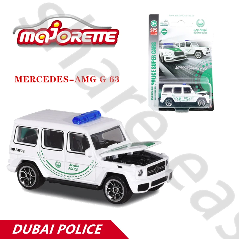 

Majorette 1/64 DUBAI POLICE SUPER Cars MERCEDES-AMG G 63 Hot Pop Kids Toys Motor Vehicle Diecast Metal Model