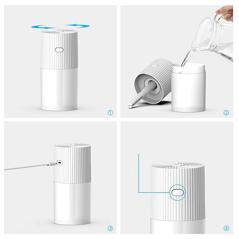 

Car Diffuser Humidifiers, Portable Cool Mist Humidifier for Bedroom Travel Baby USB 300ML Auto Shut-Off 7 Colors