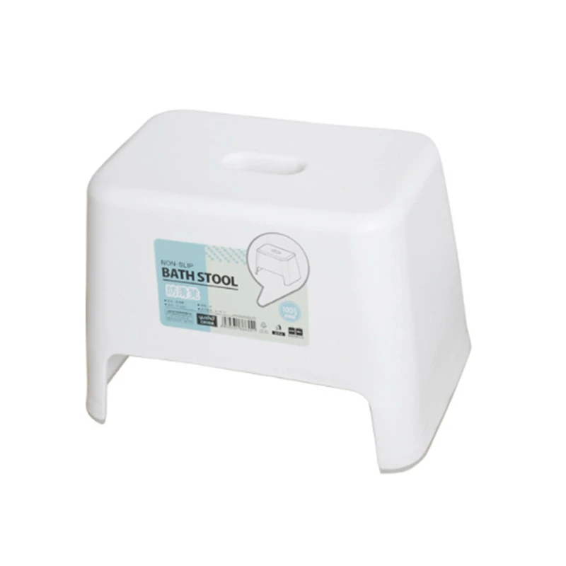 

Non-Slip Stool Plastic Stool Bathroom Footbath Stool Durable and Unbreakable Bath Stool