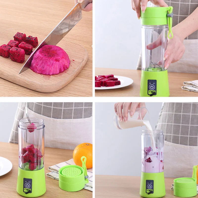 

Portable Refillable Portable User Easy Blender Mini Squeezer Multi-function Loading Usb Fruit Juice Glass Electric Juice Mixer
