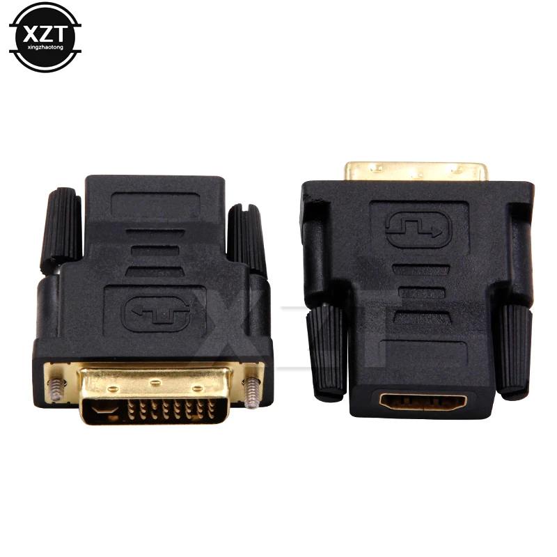 Адаптер 24 5-контактный штекер DVI-HDMI-совместимый с женской лампой адаптер для HDTV