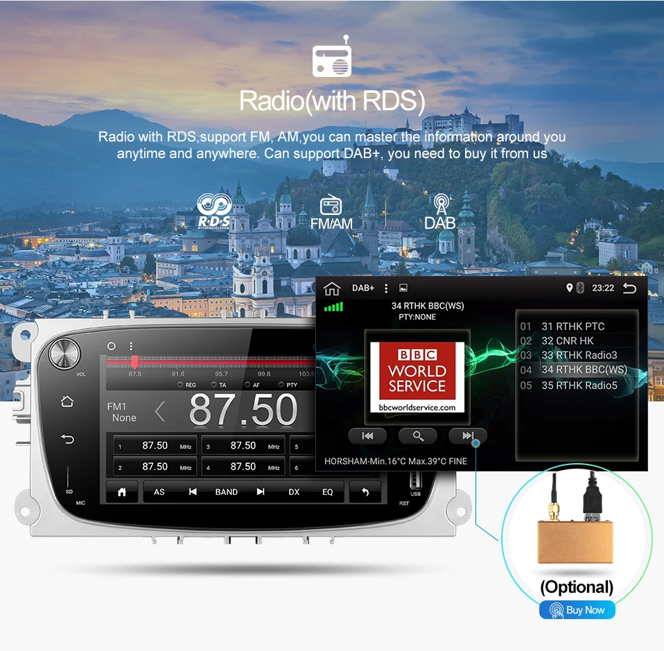 Uniway ALFKS7071 2G+ 32G android 8,1 автомобильный dvd для focus ford mondeo ford kuga ford S-MAX c-maxcar радио