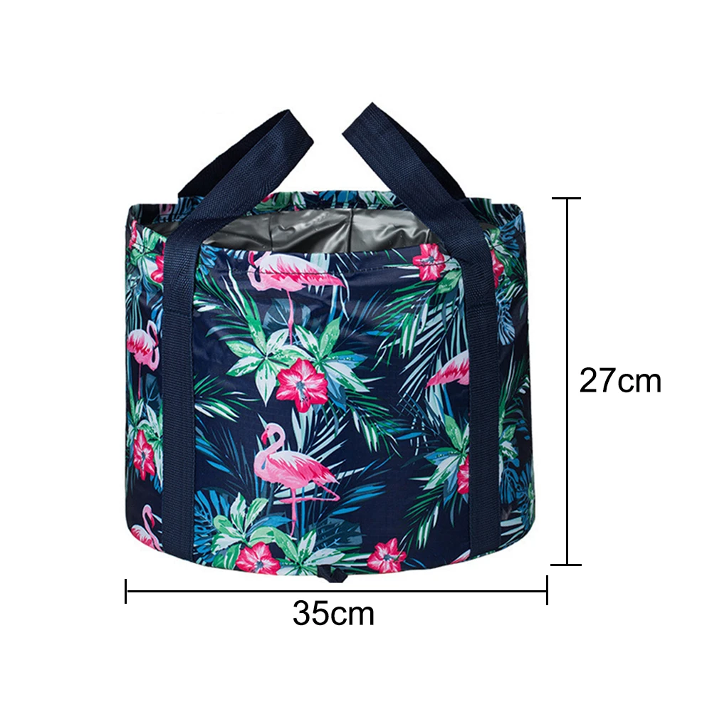 Portable Outdoor Travel Foldable Folding Camping Wash Basin Bucket Bowl Sink Washing Bag Water | Дом и сад