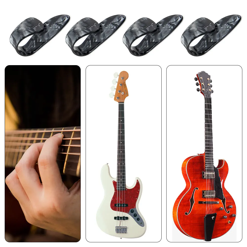 

12pcs Durable Accessories Gift Sturdy Multifunctional Thumb For Guitar Stainless Steel Protective Portable Finger Picks Set