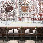 Фон для фотографий Американская кофейная тема, деревянная доска, 3D обои для кафе, Повседневная кофейня, ресторана, промышленный декор, Настенная бумага