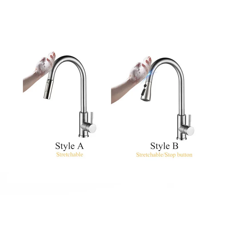 Краны для кухонной раковины с креплением на палубе сенсорный кухонный кран