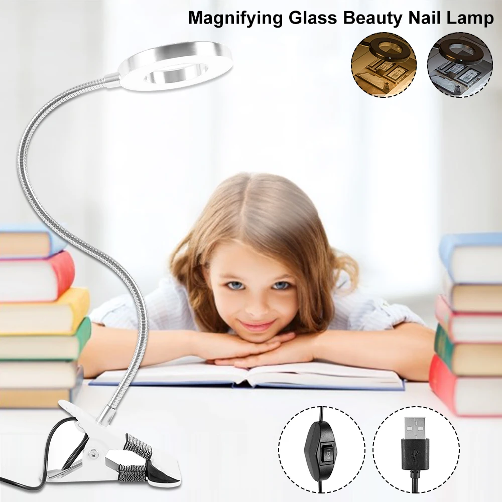 Светодиодная настольная лампа с гибким затемнением приглушаемый светильник для