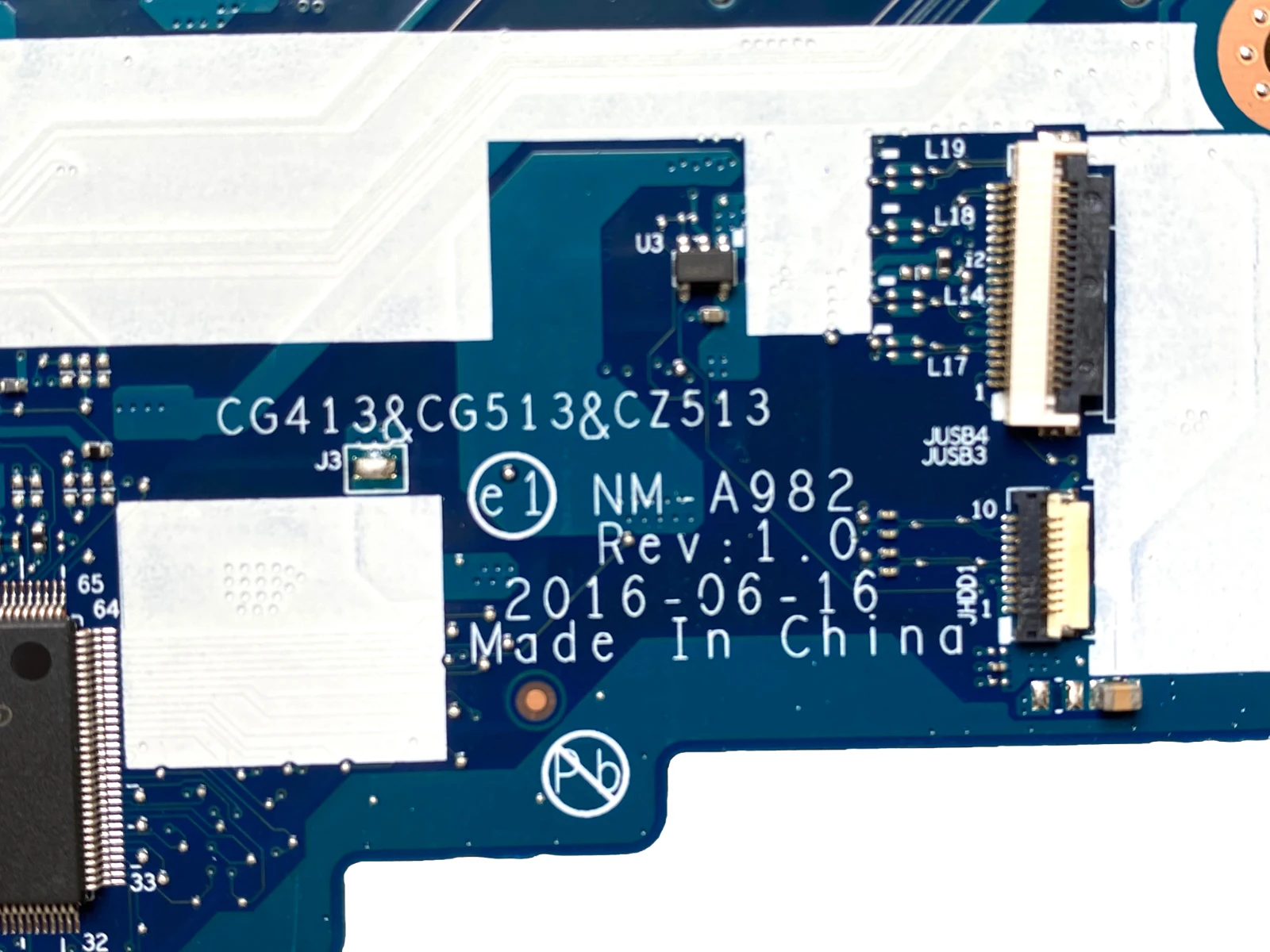 Хорошее качество NM-A982 материнская плата для ноутбука Lenovo 310-15IKB оригинальная 4G-RAM