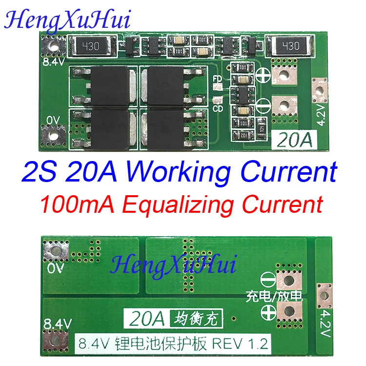 2S20A литий-ионный аккумулятор Щит защиты печатной платы (Equalized зарядка