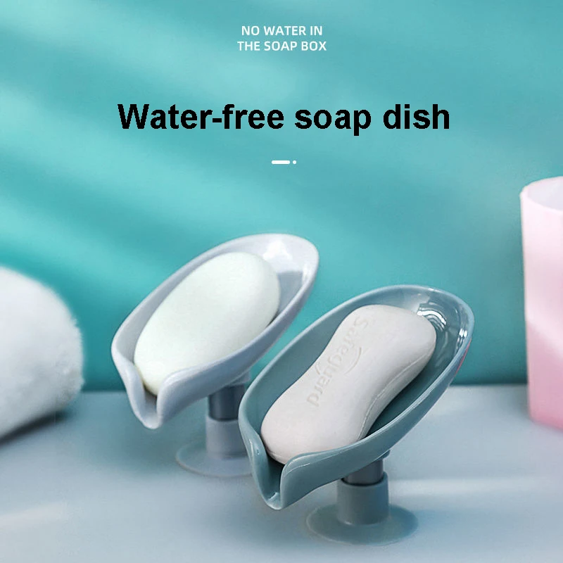 

4Pcs Plastic Soap Case, Three-dimensional Leaf Soap Box Bathroom Layer Holder Self Draining Soap Dish Holder, Drainage Soap Box