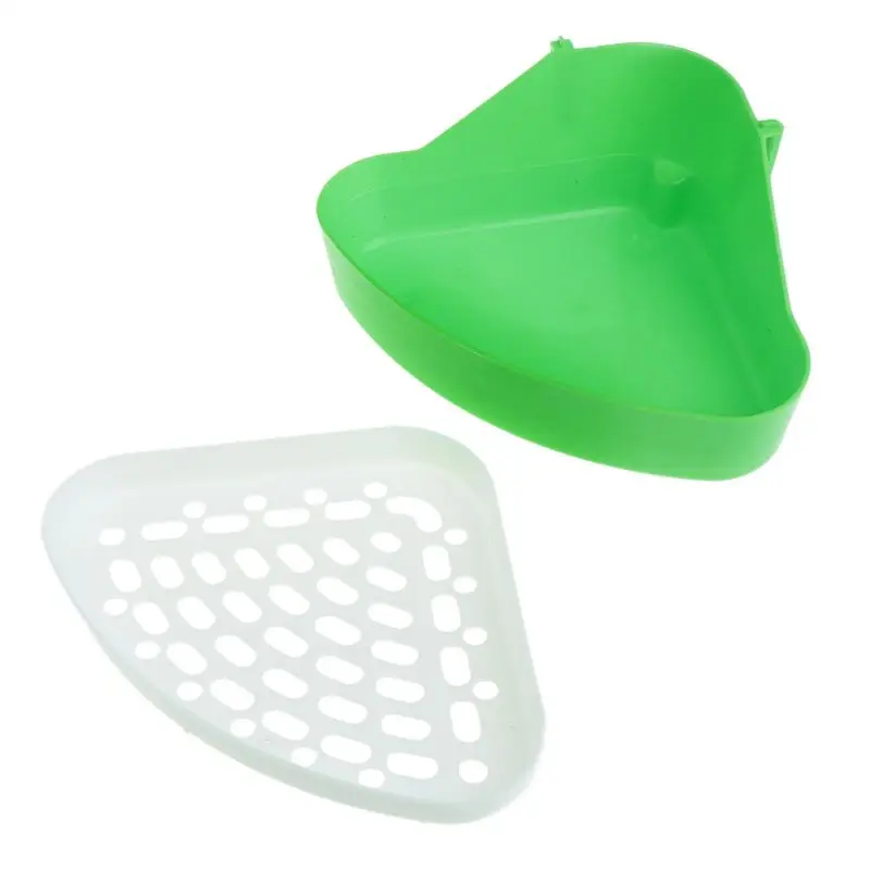 

Pet Rabbit Small Animal Pee Toilet Potty Bowl Corner Clean Litter Trays Hot