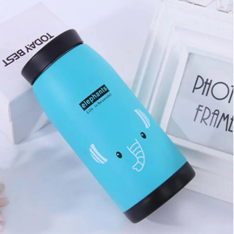 360 мл детская бутылка для воды современный дизайн милые животные портативный