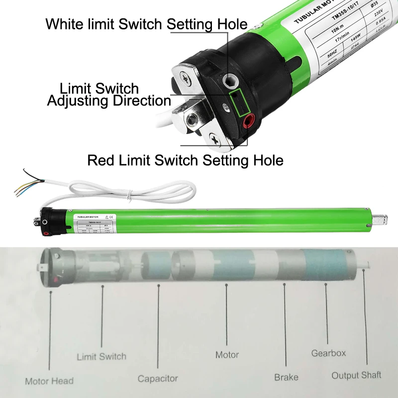 

Hot Sale Dm35S 220V Intelligent Tubular Motor Roller Shade Electric Curtain Motorized Rolling Blind Shutter Anti-Theft Window
