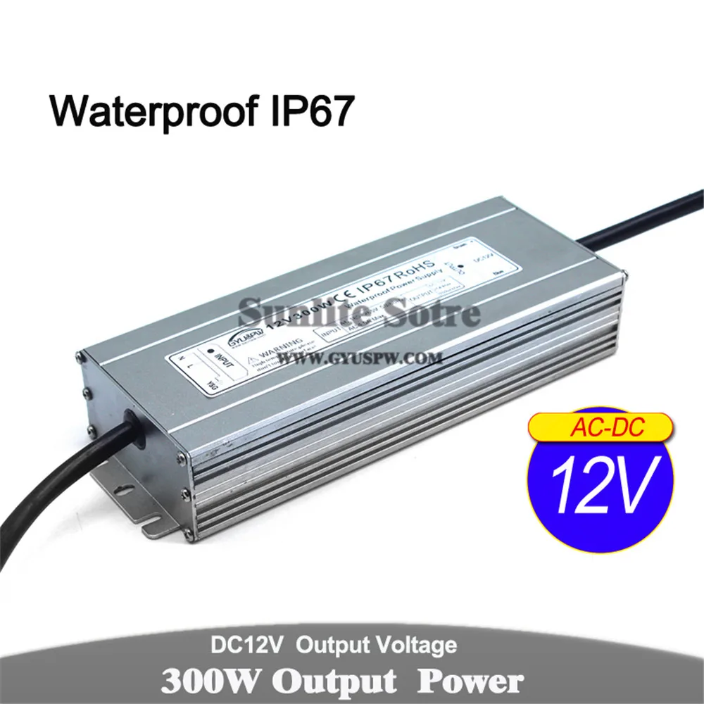 Водонепроницаемый источник питания DC 12V 24V 24W 60W 72W 100W 120W 150W 200W 250W 300W трансформаторы 220V AC к DC12V DC24V наружный SMPS