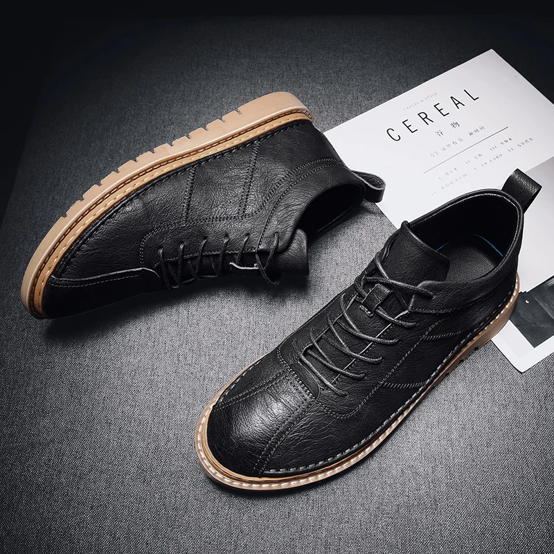 

Sports Casual Shoes Leisure Shoes Men Casual Sport Zapatos Casuales Para Hombre Fashion Sneakers Black Zapatillas Man Leather