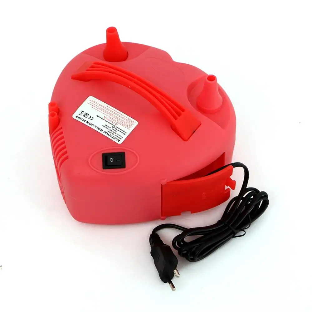 Сердце 220V Портативный электрический насос для воздушных шариков двойное