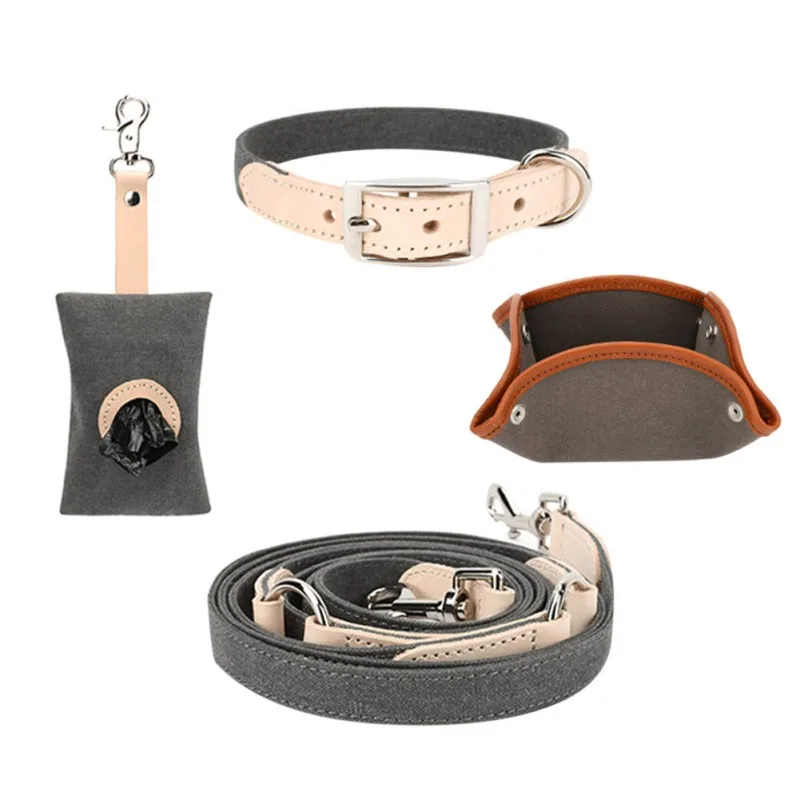 

Dog Collars Lead Leash Set Personalized Dog Collar Durable Adjustable Collars Outdoor For Small Medium Large Dogs Accessories