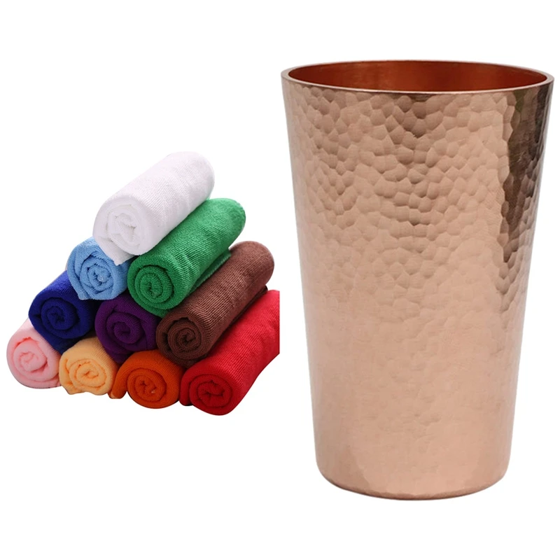 

10 Pcs Mixed Color Microfiber Car Cleaning Towel With Wenxiang Cup Grinder Coffee Powder Manual Hand Powder Cup 250Ml