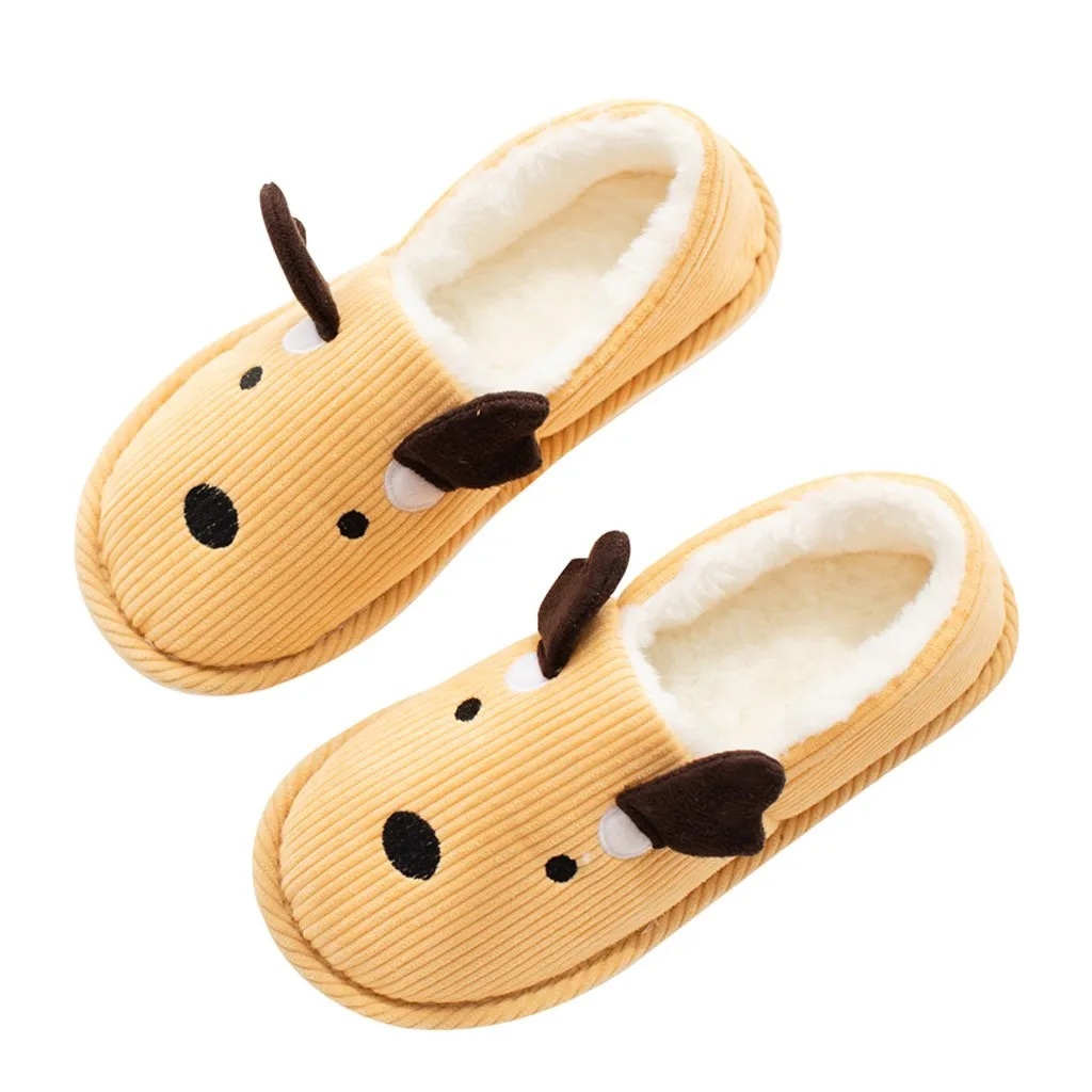 women shoes Warm Winter Slippers Indoor Home slippers Mute Cute shoes woman Soft Plush Ball Women Interior warm pantoufle femme