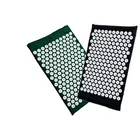 Массажный коврик с подушкой для акупунктуры, коврик игольчатый размером приблизительно 62 х38 см для снятия симптомов боли в спине, массажный коврик для акупунктуры