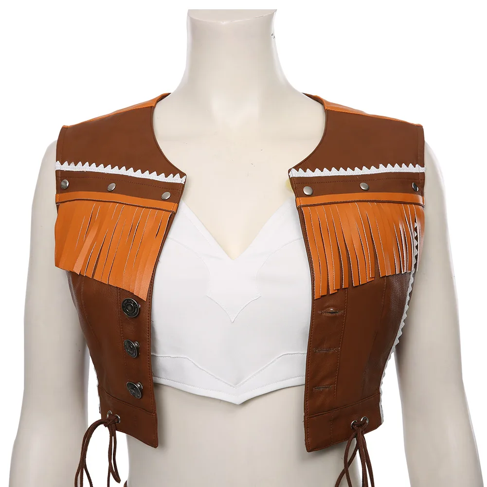 Костюм для косплея финальная фантазия VII ремейк Tifa Lockhart ковбойский костюм топ +