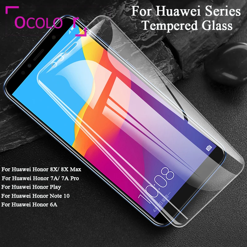 Защитная пленка ocolor для Huawei Honor 8X Max сменная Play 6A 7A Pro Note 10 закаленное