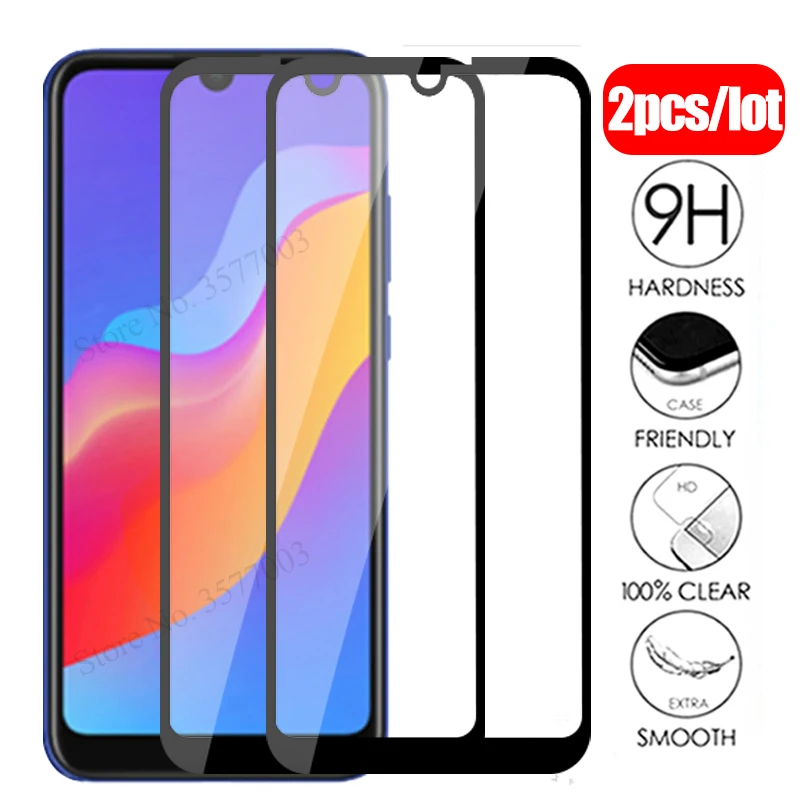 Закаленное стекло для huawei honor 8a 2 шт. защитная пленка 6 09 дюймов JAT LX1 LX3 L29 pro
