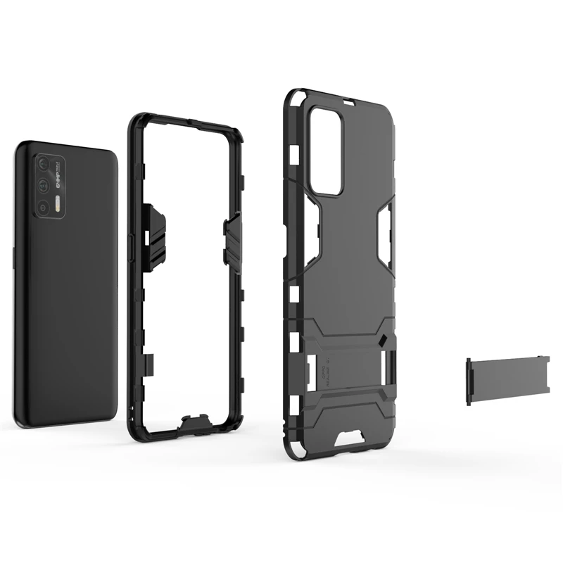 for cover oppo realme gt neo 2t case hybrid stand silicone armor back case for realme gt neo2t cover for oppo realme gt neo 2t free global shipping