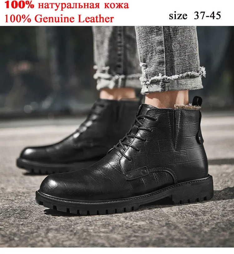 

Mens Motorcycle Vegan Leather Cap Toe Military Combat Tactical Riding Biker Boots High Quality Martin Boots Winter Fahion 2020