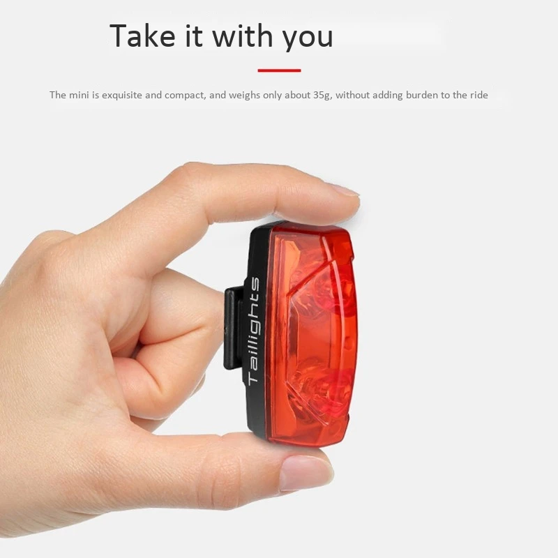 

Bicycle Light Induction Tail Light Warning Light netic Induction Tail Light