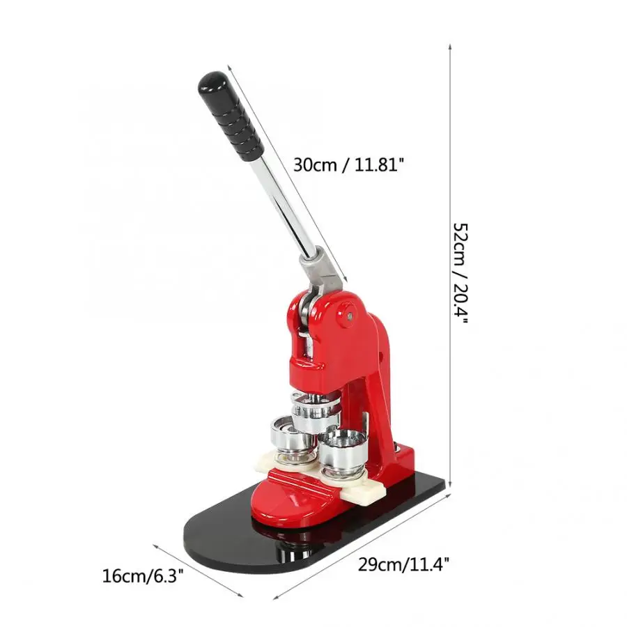 

32MM Badge Maker Machine Making Pin Button Press Cutter +1000 Circle Button Sale Button Maker