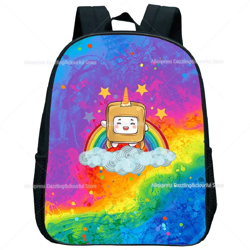 Детские Мини-рюкзаки Lankybox с принтом Мультяшные аниме-сумки для книг детей