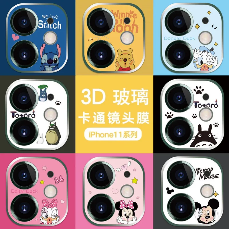 

Disney Mickey Minnie cartoon for iphone11 lens film suitable for iphone11promax camera full cover glass film