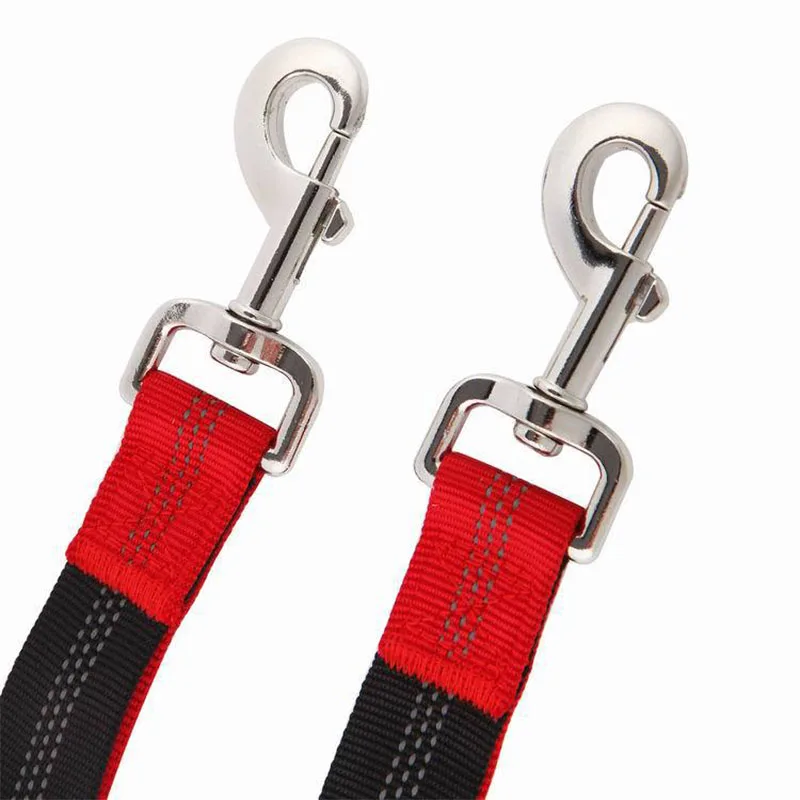 

Reflective Dog Leash Two Dogs Elasticity Buffer Dog Lead Soft Handle 2 Dogs Leashes Nylon Obroza Dla Kota Dog Supplies AB50XQ