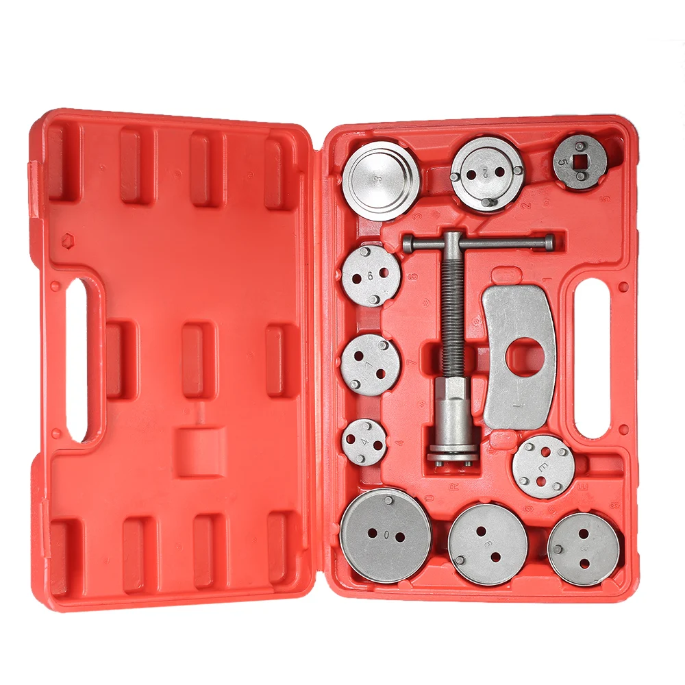 

12pcs Auto Disc Brake Caliper with Case Universal Automobile Repair Tool Kits for Car Wind Back Pad Piston Compressor Hand Tool