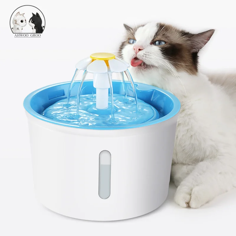 2.4L автоматический дозатор воды для кошек фонтан с светодиодный электрический USB