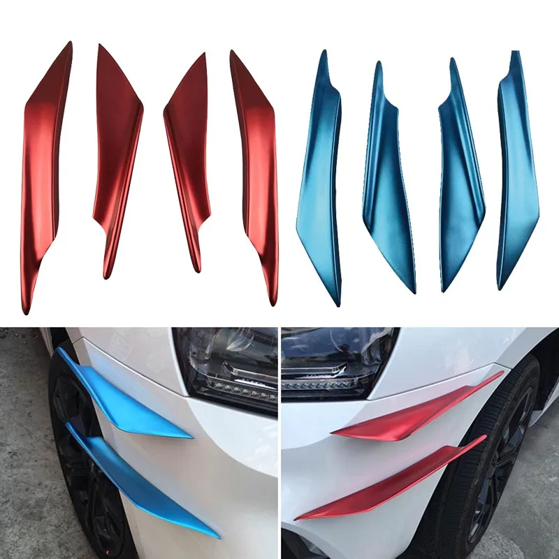 4 шт./компл. универсальный передний бампер синий красный боковые разделители для