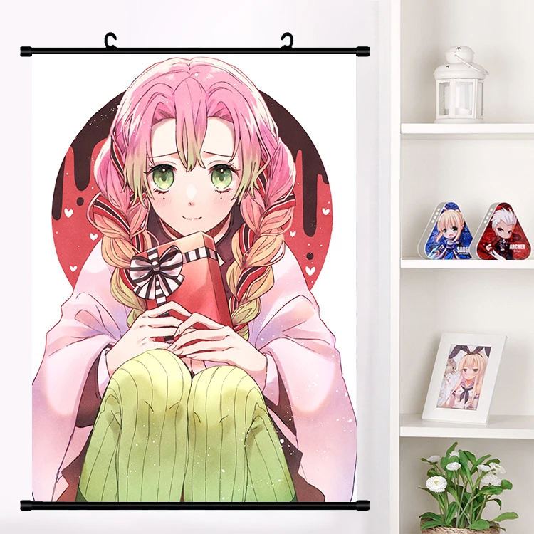 2020 хит продаж Аниме Kanroji Mitsuri демон убийца Kimetsu без Yaiba наклейки на стену панно