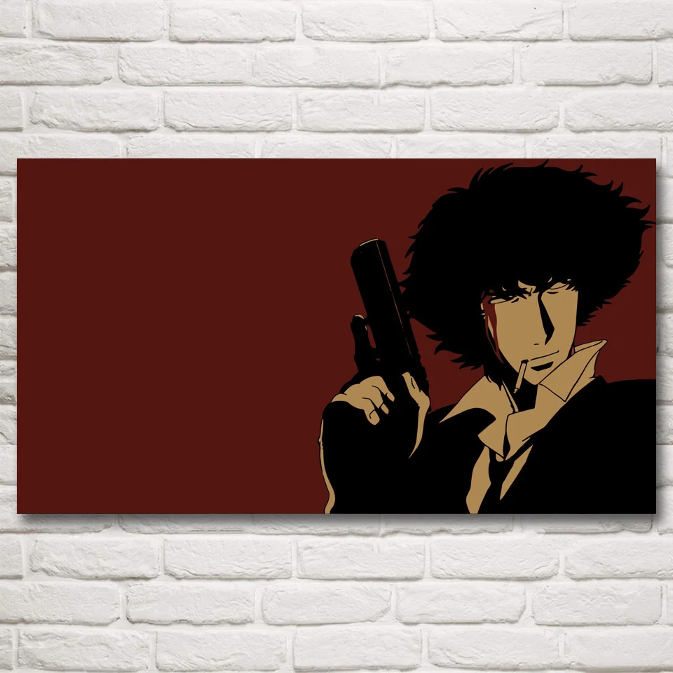 Ковбой Бибоп Спайк аниме постеры и принты Гостиная Искусство шелковые картины